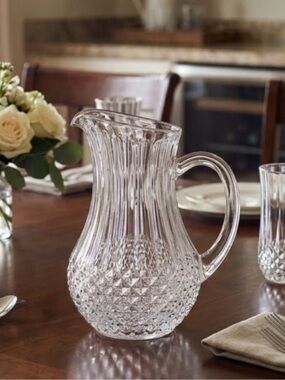 Vintage 1970’s Longchamp Cristal d’Arques Pitcher